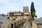 Stavronikita medieval monastery building details on Holy Mount Athos