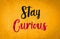 Stay Curious - educational and learning quote