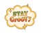Stay Groovy Cloud Sticker
