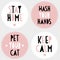 Stay Home. Keep Calm. Pet Your Cat. Wash Your Hands. Stickers for Cat Lovers.