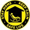 Stay Home, Keep Calm and Safe Life Sticker.