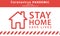 Stay home. Save lives. MERS Corona Virus Biohazard safety prohibition icon shape. biological hazard risk logo symbol. Contaminatio