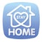 Stay home  social distancing concept sign icon logo stop covid-19 vector