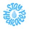 STAY HYDRATED logo stamp quote. Modern design text stay hydrated. Hydrate yourself. Vector illustration