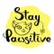 Stay pawsitive card