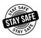 Stay Safe rubber stamp