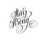 Stay strong motivational vector calligraphy quote