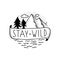 Stay wild badge