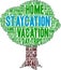 Staycation Word Cloud