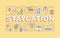 Staycation word concepts banner