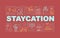 Staycation word concepts banner