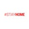 Stayhome - stay home hashtag. Let s stay home campaign icon for Prevention of Coronavirus or Covid-19.