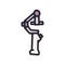 steadicam color vector doodle simple icon design