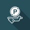 Steady parking service area - Vector web icon