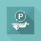 Steady parking service area - Vector web icon