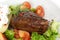 Steak dinner , Fillet Mignon- juicy grilled, peppe