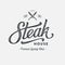 Steak Emblem gray