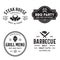 Steak House, barbecue, bbq party, restaurant logo templates. Collection elements for grill menu design