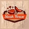 Steak house logo