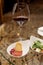 Steak tartare with froth and Caprese salad