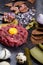 Steak tartare, gourmet delicacy raw meat starter