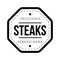 Steak vintage stamp