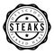 Steak vintage stamp vector