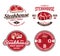 Steakhouse or meat store logo and labels