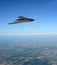 Stealth bomber in flight