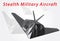 Stealth Military Aircraft. Vector illustration