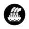 Steam boat isolated icon