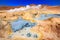 Steam coming out of the `Sol de la manana`  geyser in Bolivia