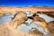 Steam coming out of the `Sol de la manana`  geyser in Bolivia