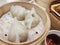 Steam dumpling, famous hong kong dim sum food