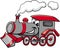 Steam engine cartoon character