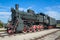 Steam engine locomotive ER type Eh2 builded at Voroshilovgrad, Brjanksk, 305 units 1934-1936, displayed at the AvtoVAZ Technical