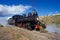 Steam engine train in Patagonia.