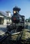 A steam engine at a train station in Eureka Springs, Arkansas