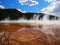 Steam on the Grand Prismatic Spring, Yellowstone National Park