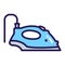 Steam iron color line icon. Household equipment. Sign for web page, mobile app, banner