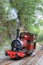 Steam locomotive on Talyllyn railway in Wales