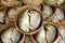 Steam mackerel in bamboo basket