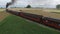 Steam Passenger Train Puffing Smoke in amish Countryside 5
