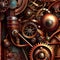 Steam punk gears background