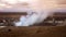 Steam and Smoke Rising From the Active Halemaumau Crater in Volc