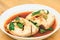 Steam Stinky tofu with Basil Leaves