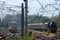 Steam train Leander waiting to leave Carnforth