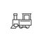 Steam train line icon