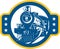 Steam Train Locomotive Front Retro