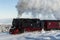 Steam Train in Winter on Brocken